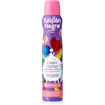Tulipán negro, bonbons fantaisie Déodorant spray, Sweat contrôlée, 200 ml