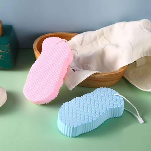 BABY PAINLESS Éponge de bain indolore en luffa exfoliante super douce pour adultes, enfants et femmes enceintes