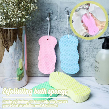 BABY PAINLESS Éponge de bain indolore en luffa exfoliante super douce pour adultes, enfants et femmes enceintes