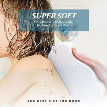 BABY PAINLESS Éponge de bain indolore en luffa exfoliante super douce pour adultes, enfants et femmes enceintes