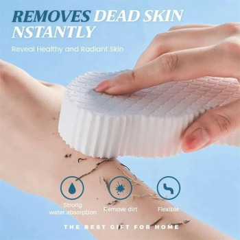 BABY PAINLESS Éponge de bain indolore en luffa exfoliante super douce pour adultes, enfants et femmes enceintes