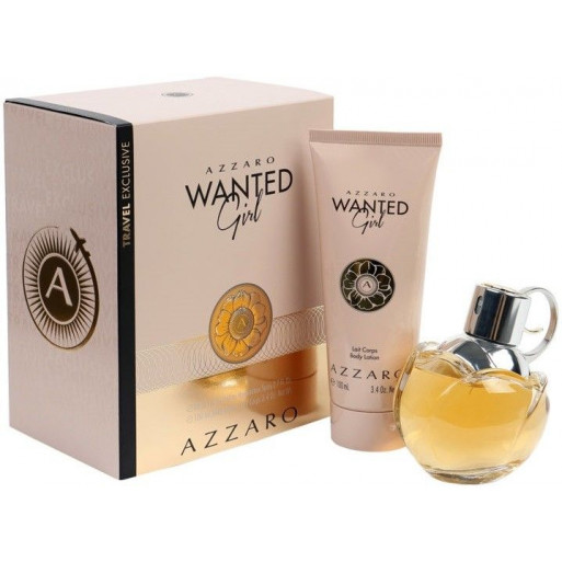 Azzaro Wanted Girl Set, Femme : Eau de Parfum, 80 ml + Lotion pour le Corps, 100 ml Azzaro Wanted Girl Set, Femme : Eau de Parfum, 80 ml + Lotion pour le Corps, 100 ml