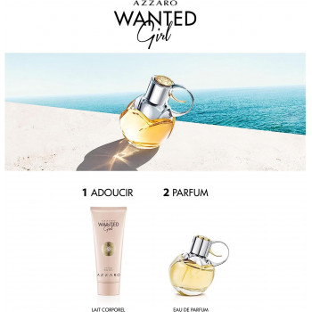 Azzaro Wanted Girl Set, Femme : Eau de Parfum, 80 ml + Lotion pour le Corps, 100 ml