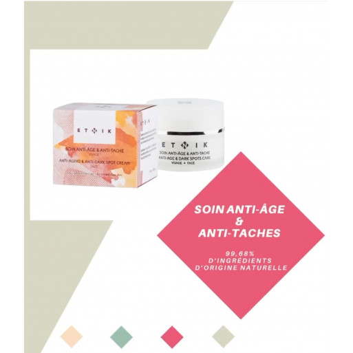 ETNIK COSMETICS - SOIN ANTI-ÂGE & ANTI-TACHE VISAGE - 50 ML