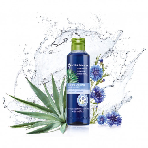 Yves Rocher Shampooing lumière pure - reflets argentés - 200 ml Yves Rocher Shampooing lumière pure - reflets argentés - 200 ml