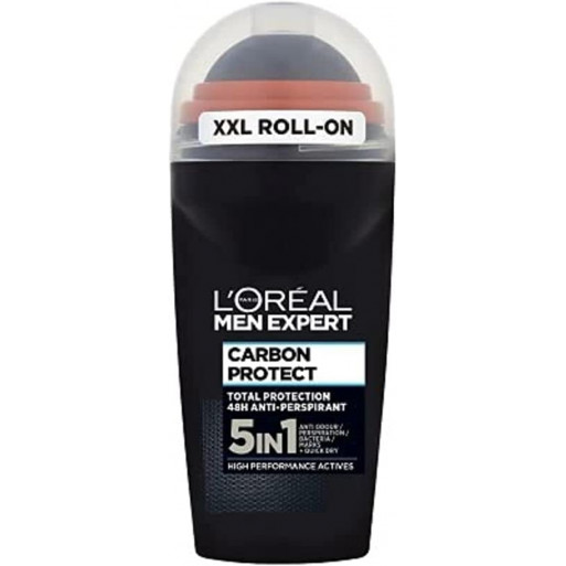 L'Oreal Paris Men Expert Déodorant pour Homme 5 in1 Carbon Protect 48H - 50 ml -