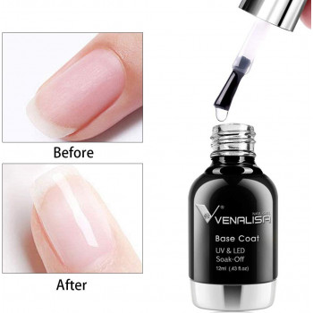 VENALISA NAIL GEL BASE COAT UV&LED SOAK-OFF 12 ML