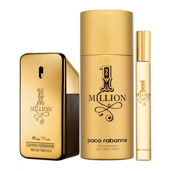 PACO RABANNE One Million For Men Eau De Toilette Coffret 3 Piéces