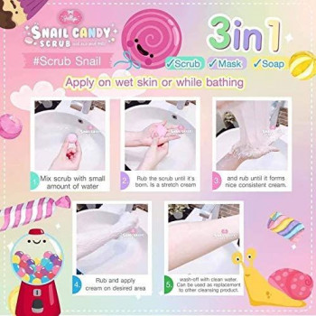 Jellys Gommage Snail Candy Scrub Balls 3-IN-1 ( 300 g )