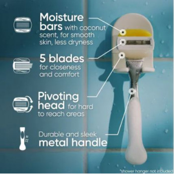 Gillette Venus Comfort Glide Plus Olay rasoir à la noix de coco avec 2 cartouches