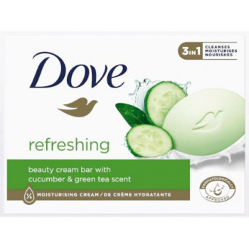 Dove Crème De Beauté Rafraîchissante au Parfum de Concombre et de Thé Vert 90g