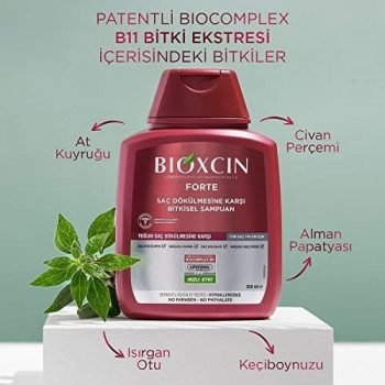 Bioxcin shampooing renforce les greffes de cheveux et anti chute 300 ml