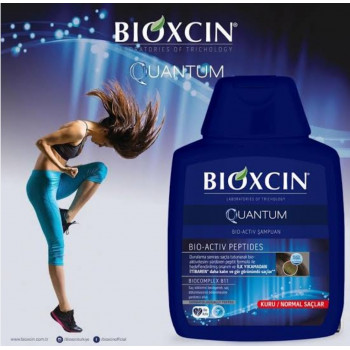 Bioxcin Quantum Shampooing Aux Herbes Anti-Chute Herbal- Bio  pour Cheveux Normaux 300 ml