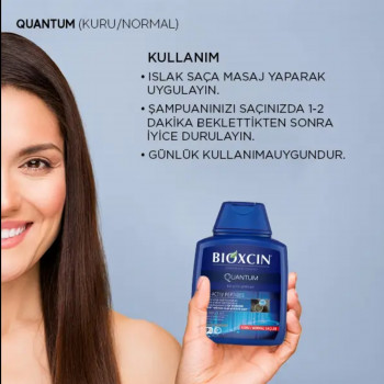 Bioxcin Quantum Shampooing Aux Herbes Anti-Chute Herbal- Bio  pour Cheveux Normaux 300 ml
