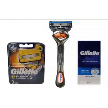 GILLETTE FUSION 5 PROSHIELD SET DE RASAGE AVEC UN RASOIR 5 LAMES + UN APRÈS- RASAGE 50 ml