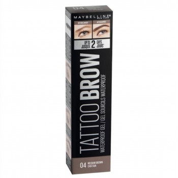 Maybelline Eyebrow, Tattoo Brow Longlasting Waterproof Eyebrow Gel 04 Medium Brown 5 ml