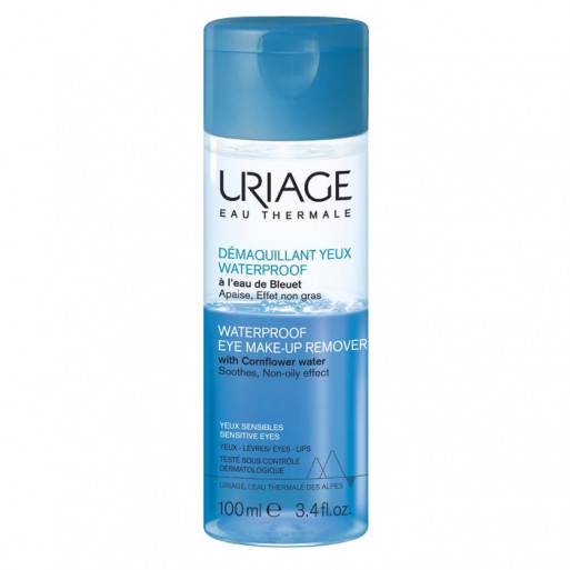 URIAGE Démaquillant Waterproof - Yeux et Lèvres - Peaux Sensibles, 100ml URIAGE Démaquillant Waterproof - Yeux et Lèvres - Peaux Sensibles, 100ml