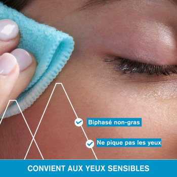 URIAGE Démaquillant Waterproof - Yeux et Lèvres - Peaux Sensibles, 100ml