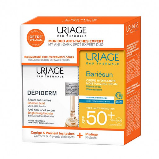 URIAGE Pack Dépiderm Sérum 30ml + Bariésun Crème Spf50 50ml URIAGE Pack Dépiderm Sérum 30ml + Bariésun Crème Spf50 50ml