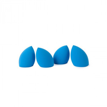 Ensemble d'éponges biseautées bleues
