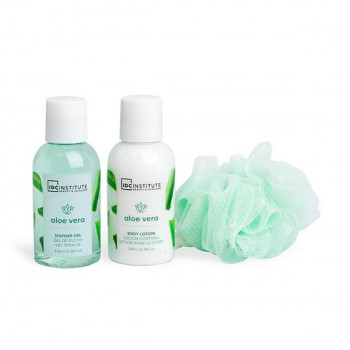 INSTITUT IDC Aloé Véra ﻿Trousse de toilette 3 pièces
