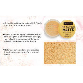 Revolution Relove Poudre Fixante Banane Super Matte HD 7g
