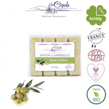La Cigale Savon de Marseille Lavande 4x100g