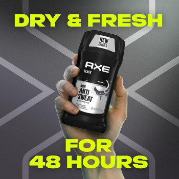 Axe Black 48H Anti Sweat, Parfum Haute Définition, Anti-transpirant 76g