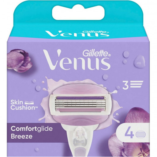 GILLETTE VENUS Comfortglide BREEZE 2 in 1 - 3 lames - 4 unités GILLETTE VENUS Comfortglide BREEZE 2 in 1 - 3 lames - 4 unités