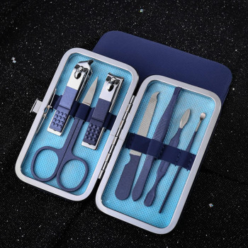TIANQI Kit De Manucure Coupe-Ongles Acier Inoxydable 7 En 1