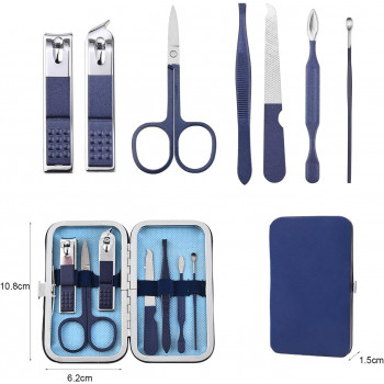 TIANQI Kit De Manucure Coupe-Ongles Acier Inoxydable 7 En 1