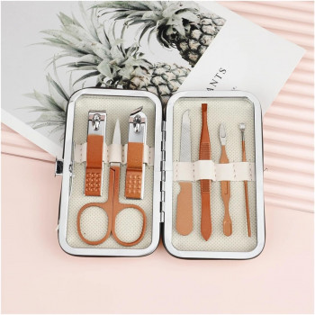 TIANQI Kit De Manucure Coupe-Ongles Acier Inoxydable 7 En 1