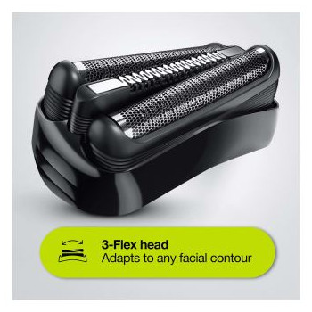Braun 3en1 Noir Vert – 300 Bt - S3 Rasage et coiffure