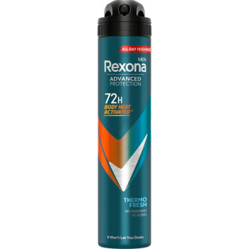 REXONA MEN Déodorant Homme Body Heat Activated 72H - 250 ml -