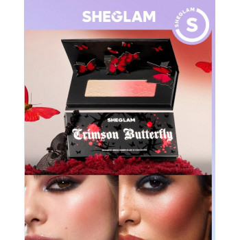 SHEGLAM Fard à joues et surligneur ombré Monarch Wings - Rose -