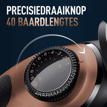 KIng . C . Gilllette Beard Trimmer Pro Tondeuse à barbe, rasoir électrique pour homme + 2 peignes + 1 brosse