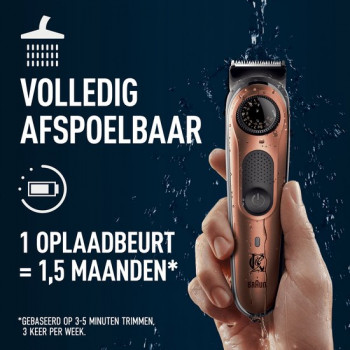 KIng . C . Gilllette Beard Trimmer Pro Tondeuse à barbe, rasoir électrique pour homme + 2 peignes + 1 brosse