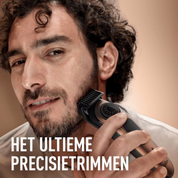 KIng . C . Gilllette Beard Trimmer Pro Tondeuse à barbe, rasoir électrique pour homme + 2 peignes + 1 brosse