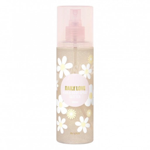Deliplus pour le corps et les cheveux avec paillettes Daily Love Spray Corporel 250 ml