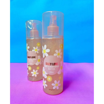 Deliplus pour le corps et les cheveux avec paillettes Daily Love Spray Corporel 250 ml