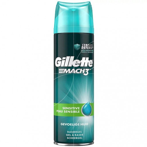 Gillette MACH 3 Gel de rasage Sensitive, 200 ml