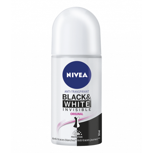 Nivea - Déodorant bille anti-transpirant - Black and white - 50ml Nivea - Déodorant bille anti-transpirant - Black and white - 50ml