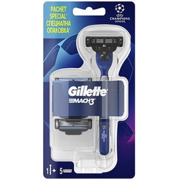 Gillette Mach3 Champions League RASOIR avec 3 têtes de rechange pour lames et ruban lubrifiant 5 pièces