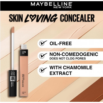 Maybelline New York Fit Me Anti-cernes à couvrance totale, mat et sans pores, ultra-mélangable 6,8 ml