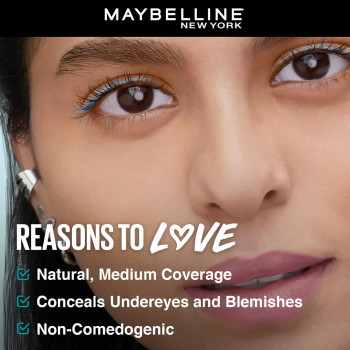Maybelline New York Fit Me Anti-cernes à couvrance totale, mat et sans pores, ultra-mélangable 6,8 ml
