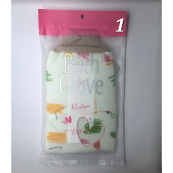 Renhua Gant exfoliant - luffa, keesa, éponge et gant, pour l'exfoliation du corps.