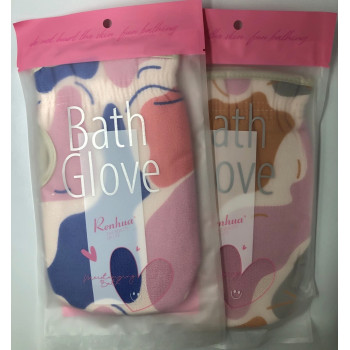 Renhua Gant exfoliant - luffa, keesa, éponge et gant, pour l'exfoliation du corps.