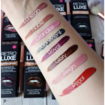 Revolution Retro Luxe Kit de rouge à lèvres mat