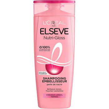 L'Oréal Paris Elseve Nutri-Gloss Shampoing Embellisseur Brillance pour Cheveux Ternes 350 ml
