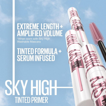 Maybelline New York Sky High Base de cils Teinté soft black